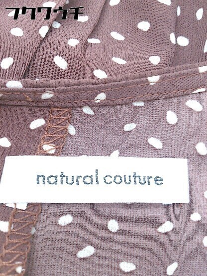 * * natural couture натуральный kchu-ru талия ремень есть общий рисунок короткий рукав длинный One-piece размер F Brown женский 