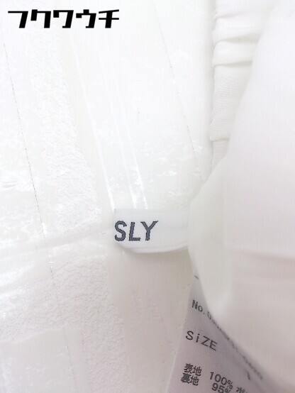 ◇ SLY スライ プリーツ加工 ワイド パンツ サイズ1 ホワイト レディース_画像4