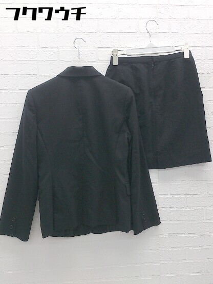 ◇ OZOC オゾック ミニ シングル スカート スーツ セットアップ 上下 サイズ36 ブラック レディース_画像3