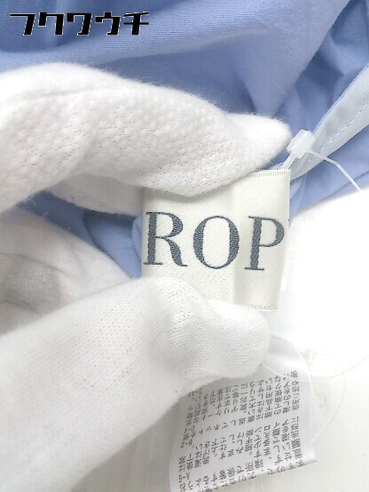 ◇ ROPE' ロペ フレンチスリーブ 膝下丈 ワンピース サイズ36 ブルー レディース_画像4