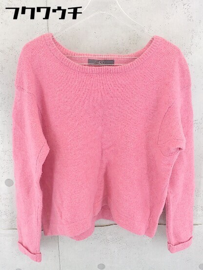 ◇ VICKY ビッキー ウール ニット クルーネック 長袖 セーター サイズ2 ピンク レディース_画像2