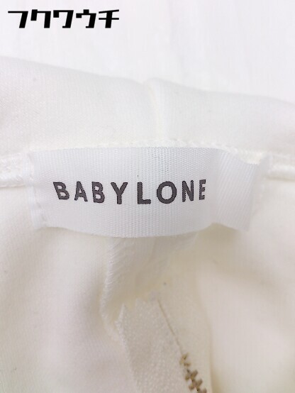 ◇ BABYLONE バビロン 長袖 プルオーバー パーカー サイズ38 ホワイト レディース_画像4