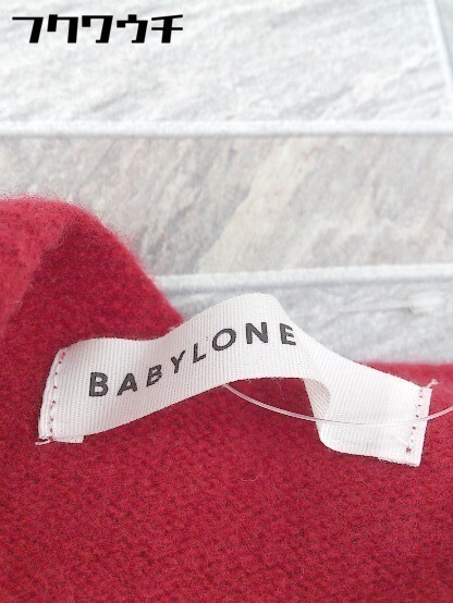 ◇ BABYLONE バビロン ウール 長袖 ニット セーター サイズ38 レッド系 レディース_画像4