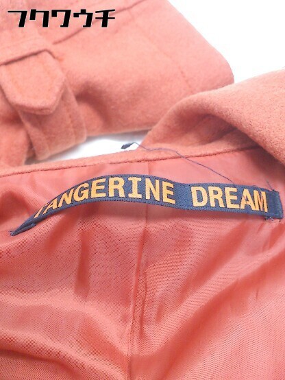 ■ ◎ TANGERINE DREAM タンジェリン・ドリーム 長袖 P コート オレンジ レディース_画像4