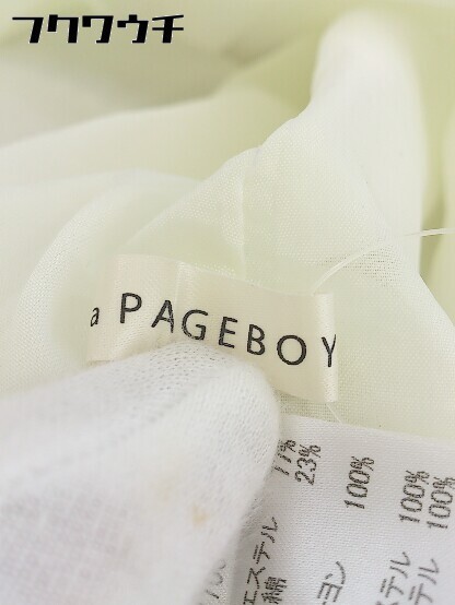 ◇ PAGEBOY ページボーイ ALICIA 刺繍 長袖 ロング ワンピース サイズF アイボリー系 レディース_画像8