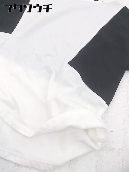 ◇ PEGGY LANA ペギーラナ 半袖 Tシャツ カットソー サイズF ホワイト ブラック レディース_画像7