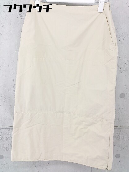 * MAXMARA WEEKEND we k end Italy made double Zip long tight skirt eggshell white series lady's 