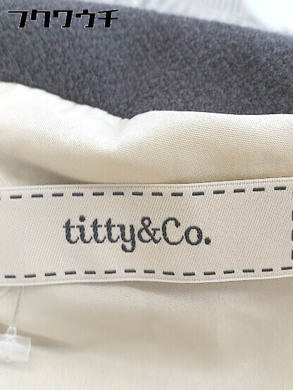 ◇ titty&Co. ティティー&コー チェック 半袖 ミニ ワンピース サイズS ベージュ系 レディース_画像4