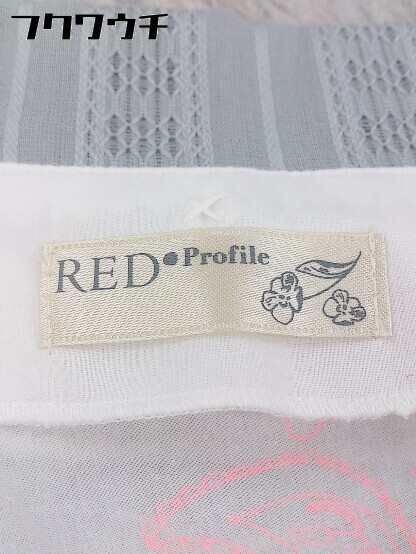 ◇ RED Profile レッドプロフィール レース 半袖 膝丈 ワンピース ホワイト レディース_画像5