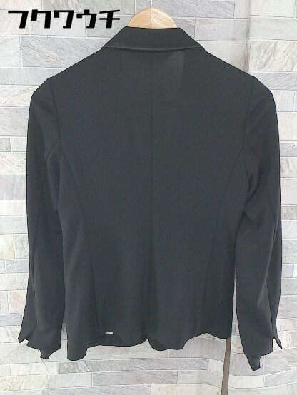 ◇ INDIVI インディヴィ シングル 1B 長袖 テーラードジャケット サイズ36 ブラック レディース_画像3