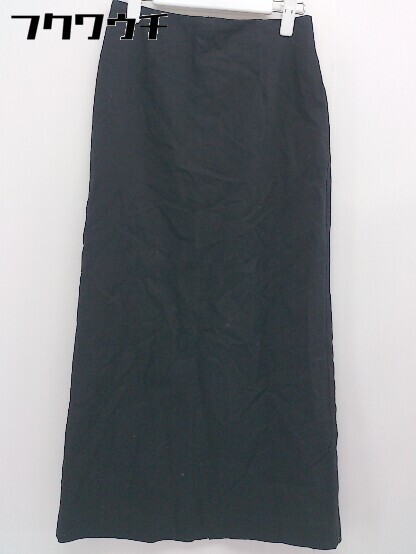 ◇ nano universe ナノ ユニバース ロング 台形 スカート サイズ36 ブラック レディース_画像1