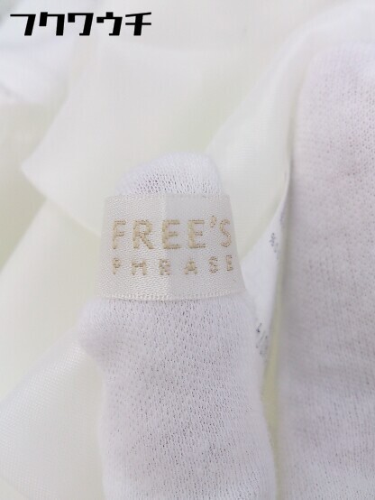 ◇ ●新品● ◎ FREE'S PHRASE タグ付き バックジップ ノースリーブ ミニ ワンピース サイズF ホワイト レディース_画像4