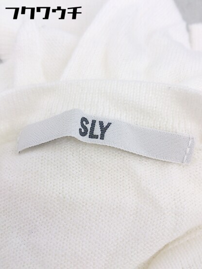 ◇ SLY スライ 長袖 カーディガン サイズF ホワイト レディース_画像4