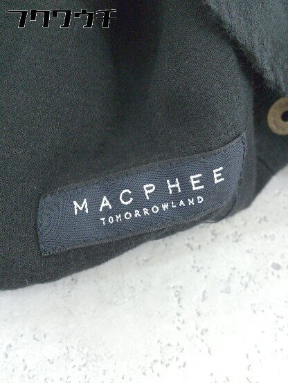 ◇ MACPHEE マカフィー トゥモローランド 長袖 シャツ サイズ38 ブラック レディース_画像4