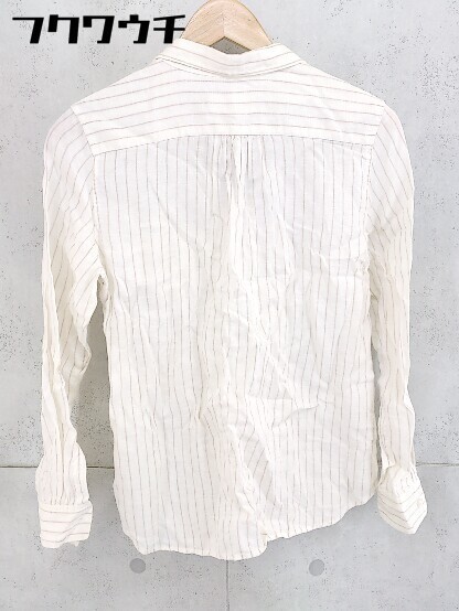 ◇ ◎ green label relaxing UNITED ARROWS リネン100% 長袖 シャツ ブラウス サイズ38 ベージュ系 レディース_画像3