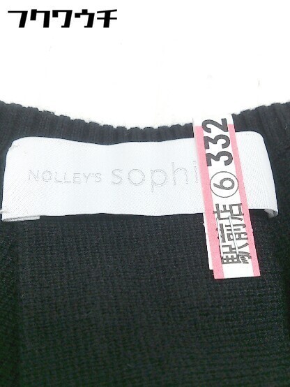 ◇ NOLLEY'S sophi ノーリーズソフィ 長袖 ニット セーター サイズ38 ブラック レディース_画像4