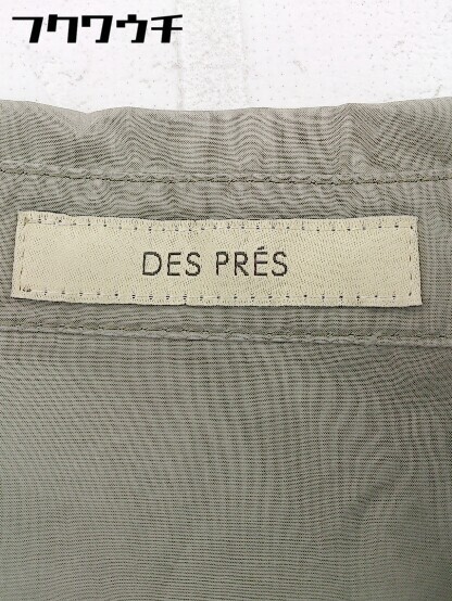◇ DESPRES デ プレ 比翼仕立て 五分袖 シャツ サイズ1 カーキ系 レディース_画像4