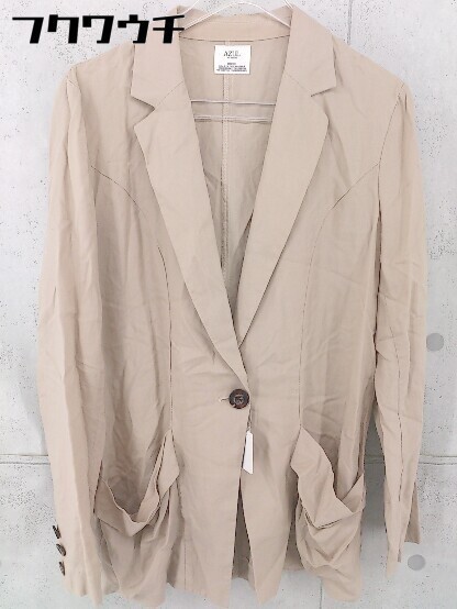 * AZUL BY MOUSSY azur bai Moussy thin tailored jacket size M beige lady's 