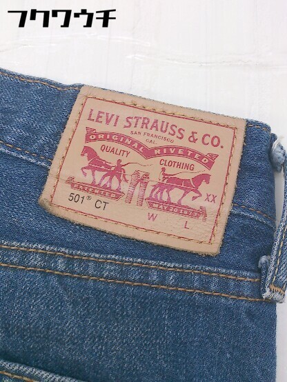 ◇ Levi's リーバイス ウォッシュ加工 ボタンフライ デニム ジーンズ パンツ サイズ24 インディゴ レディース_画像5