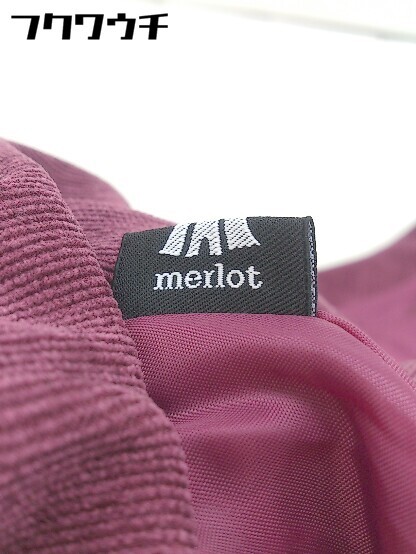 ◇ merlot メルロー ロング ジャンパースカート ワインレッド系 レディース_画像4