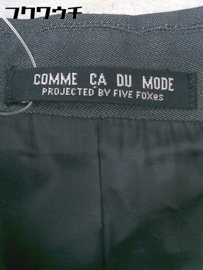◇ COMME CA DU MODE コムサデモード 長袖 ジャケット サイズＭ ブラック グレー レディース_画像4