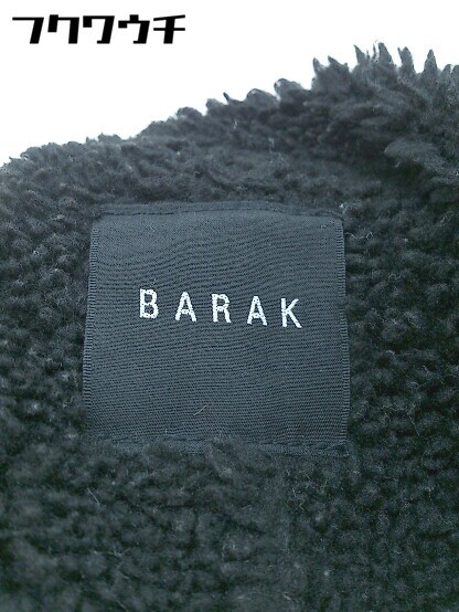 ■ Barak バラク ジップアップ 裏ボア 長袖 ジャケット サイズF ブラック レディース_画像4