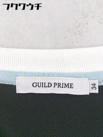 ◇ GUILD PRIME ギルドプライム スパンコール 長袖 カットソー サイズ34 ブラック レディース_画像4