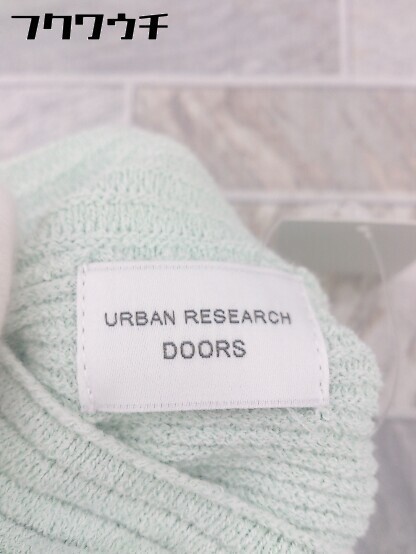 ◇ URBAN RESEARCH DOORS アーバン リサーチ ドアーズ コットン ニット 長袖 セーター サイズOne ライトグリーン レディースの画像5