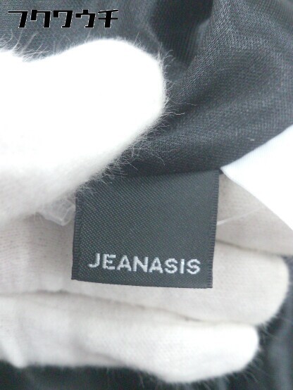 ◇ JEANASIS ジーナシス ボタニカル柄 ロング フレア スカート サイズF ブラック系 レディース_画像4