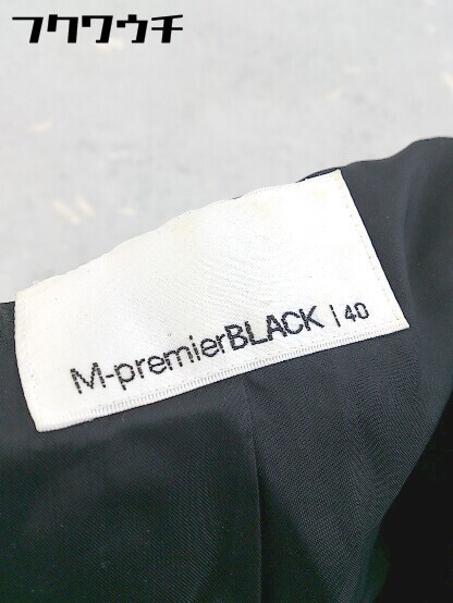 * M premier BLACK M pull mie black 1B single long sleeve tailored jacket size 40 black lady's 