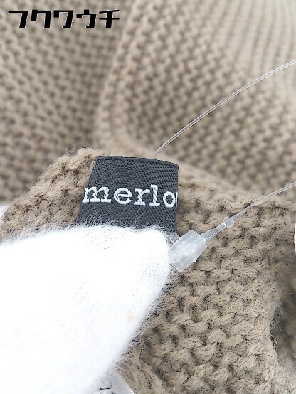 ◇ merlot メルロー 長袖 ニット セーター ブラウン系 レディース_画像7