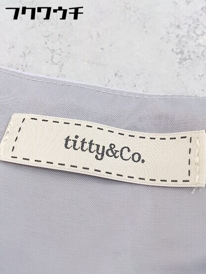 ◇ titty&Co. ティティー&コー 袖切替フリルレース 七分袖 ミニ ワンピース サイズS ラベンダー レディース_画像4