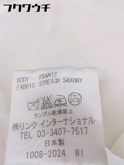 ◇ Theory セオリー FRANTZ STRETCH SAXONY 膝丈 ボックス プリーツ スカート サイズ2 クリーム系 レディース_画像8