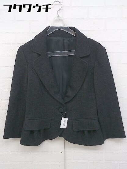 * JAYRO Gyro single 2B long sleeve tailored jacket size M black gray lady's 