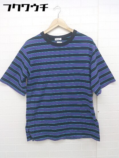 ◇ BEAUTY & YOUTH UNITED ARROWS ボーダー 半袖 Tシャツ カットソー パープル系 レディース_画像1