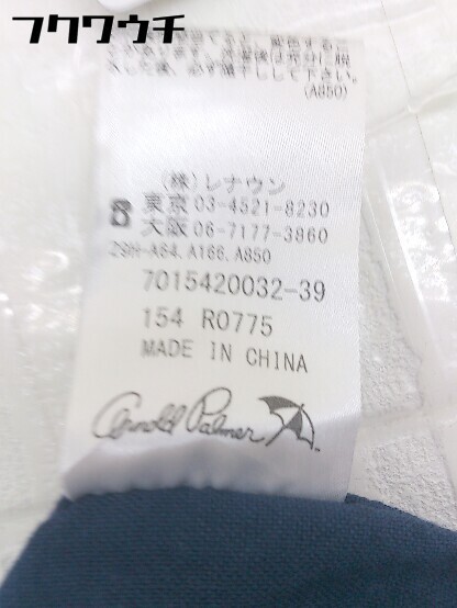 ◇ Arnold Palmer アーノルドパーマー スキッパー 長(zhǎng)袖 シャツ ブラウス サイズ2 ネイビー レディース