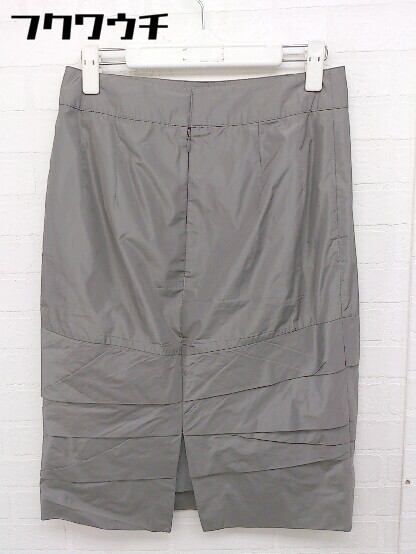 * wb Dub ruby MOGA Moga knees under height narrow skirt size 40 gray lady's 