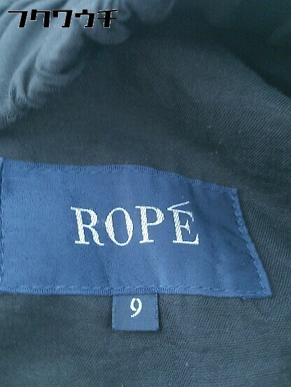 ◇ ROPE' ロペ ジップアップ 長袖 カットソー サイズ9 ブラック レディース_画像6