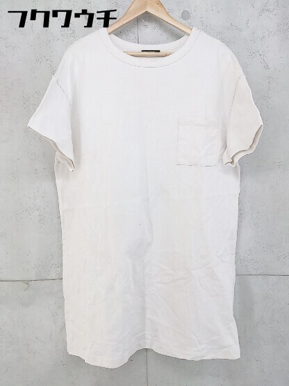 ◇ JOURNAL STANDARD ジャーナルスタンダード 半袖 膝丈 Tシャツ ワンピース ホワイト レディース_画像1