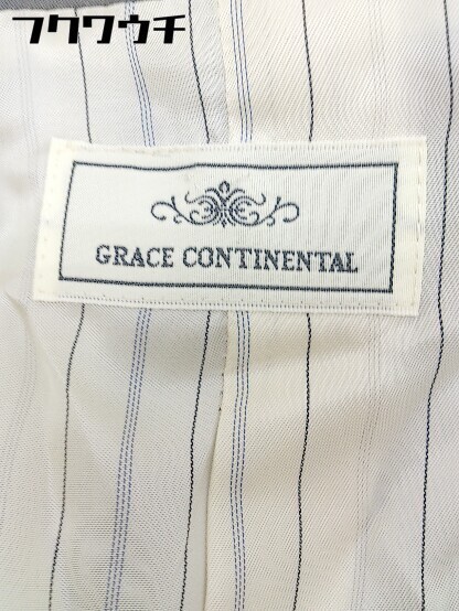 ◇ GRACE CONTINENTAL グレースコンチネンタル ダブル4B 長袖 テーラード ジャケット サイズ36 グレー レディース_画像4