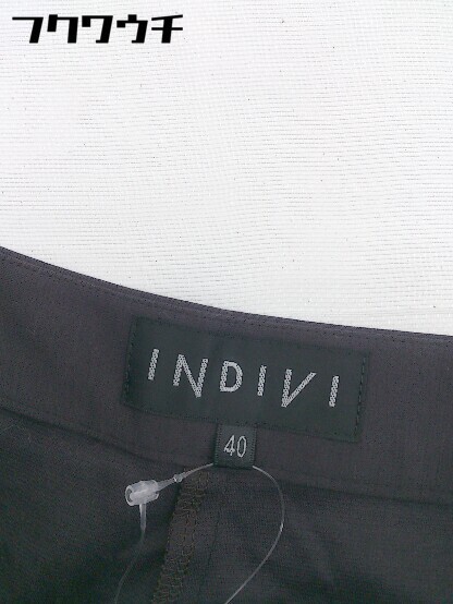 * INDIVI Indivi боковой Zip брюки размер 40 серый серия женский 