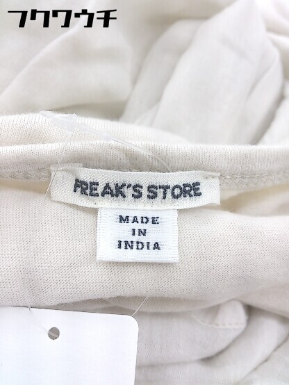 ◇ FREAK'S STORE フリークスストア ノースリーブ 膝下丈 ワンピース サイズF ベージュ レディース_画像4