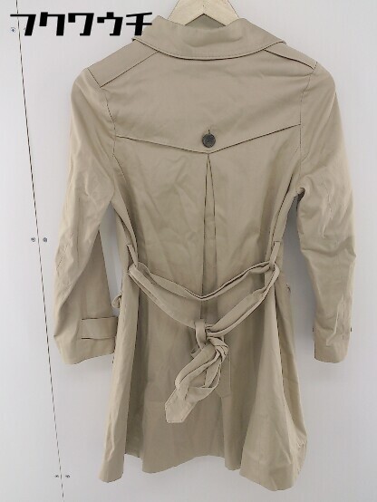 * * URBAN RESEARCH ROSSO rosso waist ribbon attaching long sleeve coat size S beige group lady's 