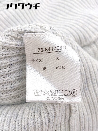 ◇ INED イネド コットン ニット 長袖 セーター サイズ13 グレー レディース_画像5