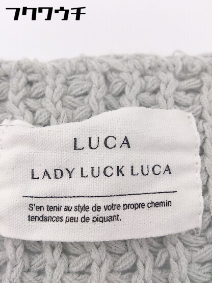 ◇ LUCA/LADY LUCK LUCA ルカ レディラックルカ 長袖 ニット カーディガン グレー レディース_画像4