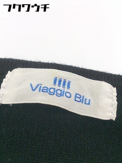 * Viaggio Blu Viaggio Blu biju- long sleeve knitted sweater size 2 black lady's 