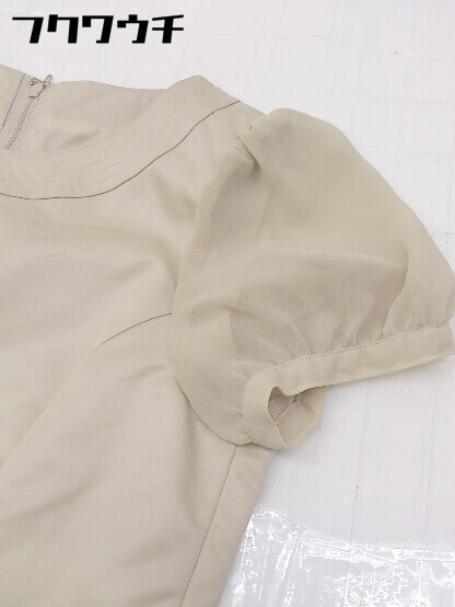 * KUMIKYOKU Kumikyoku PRIER short sleeves Mini One-piece size TL beige lady's 