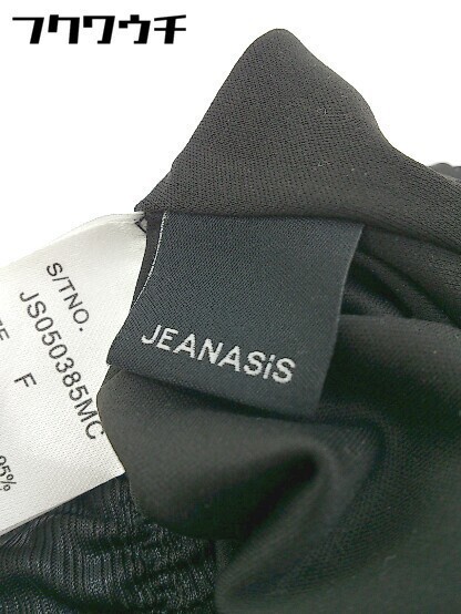 ◇ JEANASIS ジーナシス ウエストゴム ロング プリーツ スカート サイズF ブラック レディース_画像4