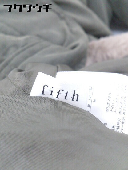 # fifth fifth fake fur long sleeve Mod's Coat size M khaki lady's 