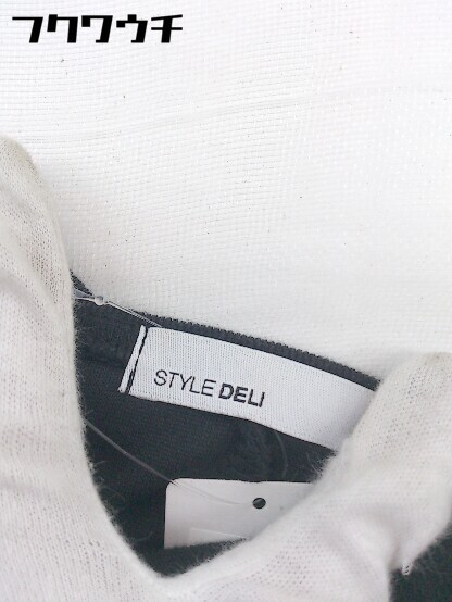 ◇ STYLE DELI スタイルデリ 長袖 ロング トレーナー ワンピース サイズ01 ブラック レディース_画像4